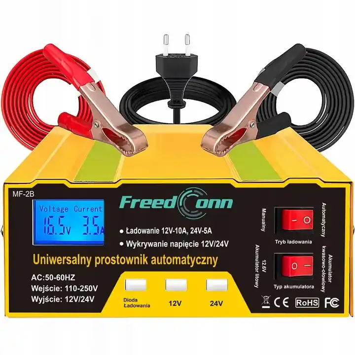 MF-2B Prostownik AUTOMATYCZNY Z FUNKCJĄ NAPRAWY 12V 24V Premium