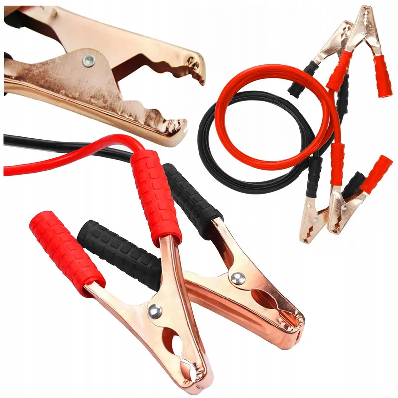 Oferta limitowana Kable przewody rozruchowe do samochodu GRUBE 6,25mm² 600A KROKODYLKI 3,5M