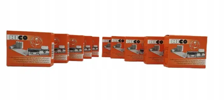 10x ROLKI PAPIER TERMICZNY DO TACHOGRAFU CYFROWEGO HICO ROLKA TACHO Ekspresowa dostawa