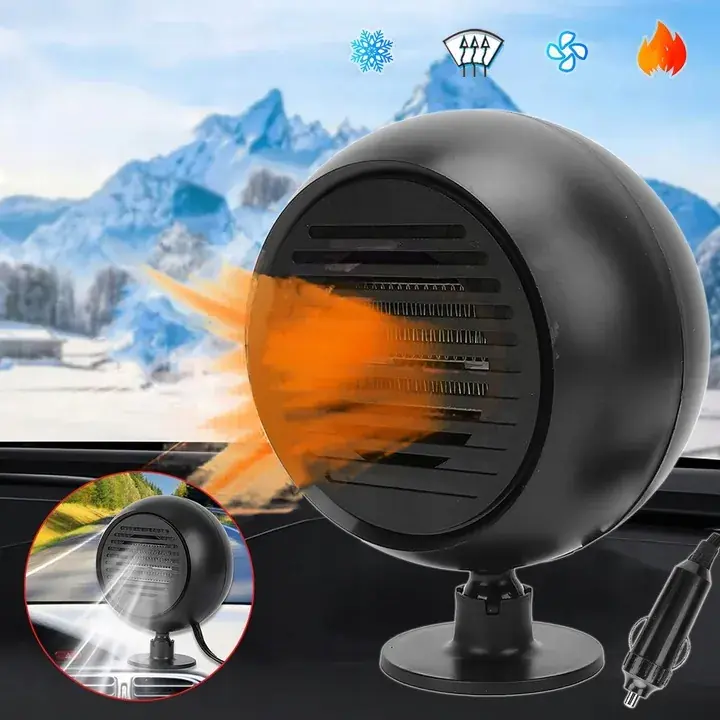 12V 2 W 1 Przenośny Grzejnik Termowentylator Grzejnik Samochodowy Z Wtyczką Kup teraz