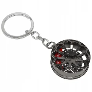 Autentyczny Brelok Felga Custom Czarna z zaciskiem