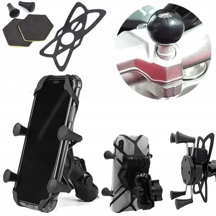 Niska cena UCHWYT NA TELEFON USB 2.1A MOTOCYKLOWY DO RAMY